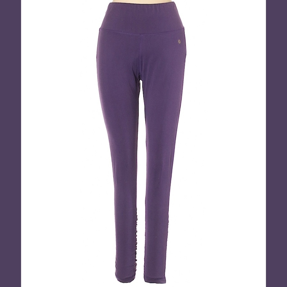 Bally Fitness Purple Stretch Active Gym Legging S